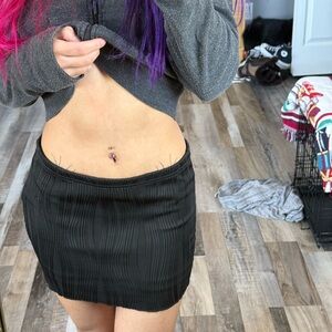 Black womens mini skirt